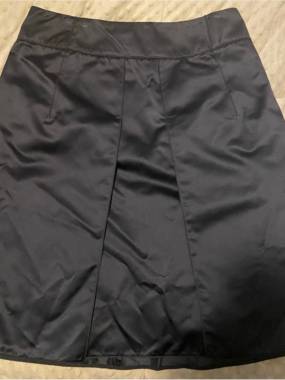 Dolce and Gabbana Classic Black satin A-Line Skirt